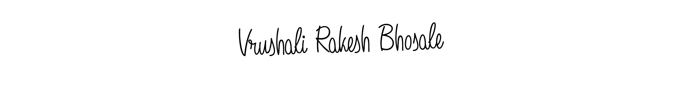 How to make Vrushali Rakesh Bhosale name signature. Use Angelique-Rose-font-FFP style for creating short signs online. This is the latest handwritten sign. Vrushali Rakesh Bhosale signature style 5 images and pictures png