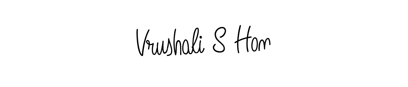 Make a beautiful signature design for name Vrushali S Hon. Use this online signature maker to create a handwritten signature for free. Vrushali S Hon signature style 5 images and pictures png