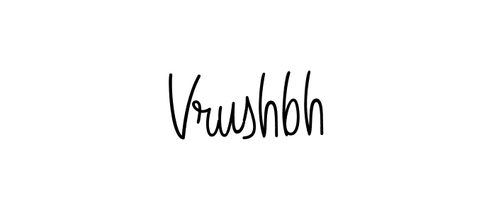How to make Vrushbh signature? Angelique-Rose-font-FFP is a professional autograph style. Create handwritten signature for Vrushbh name. Vrushbh signature style 5 images and pictures png