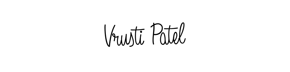 Make a beautiful signature design for name Vrusti Patel. Use this online signature maker to create a handwritten signature for free. Vrusti Patel signature style 5 images and pictures png