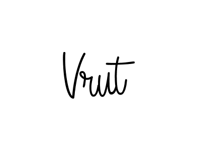 You should practise on your own different ways (Angelique-Rose-font-FFP) to write your name (Vrut) in signature. don't let someone else do it for you. Vrut signature style 5 images and pictures png