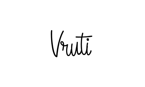 Vruti stylish signature style. Best Handwritten Sign (Angelique-Rose-font-FFP) for my name. Handwritten Signature Collection Ideas for my name Vruti. Vruti signature style 5 images and pictures png