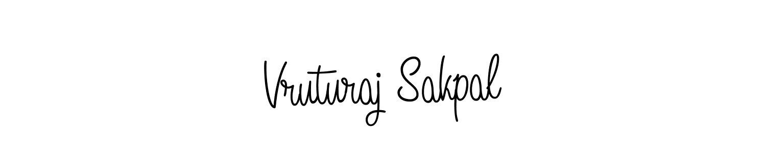 How to Draw Vruturaj Sakpal signature style? Angelique-Rose-font-FFP is a latest design signature styles for name Vruturaj Sakpal. Vruturaj Sakpal signature style 5 images and pictures png