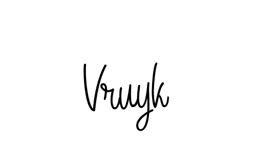 Once you've used our free online signature maker to create your best signature Angelique-Rose-font-FFP style, it's time to enjoy all of the benefits that Vruyk name signing documents. Vruyk signature style 5 images and pictures png