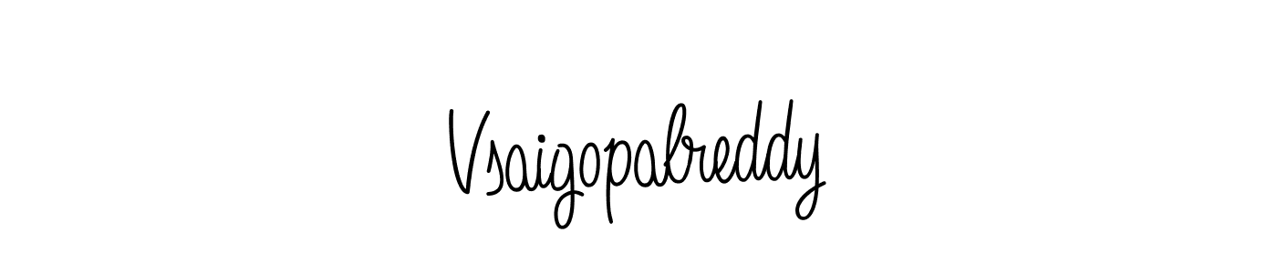 How to make Vsaigopalreddy name signature. Use Angelique-Rose-font-FFP style for creating short signs online. This is the latest handwritten sign. Vsaigopalreddy signature style 5 images and pictures png