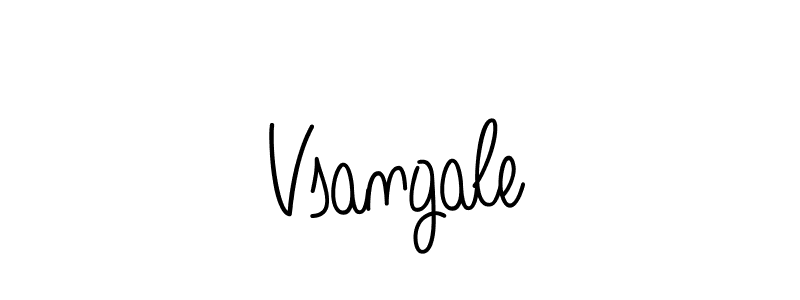 How to make Vsangale name signature. Use Angelique-Rose-font-FFP style for creating short signs online. This is the latest handwritten sign. Vsangale signature style 5 images and pictures png