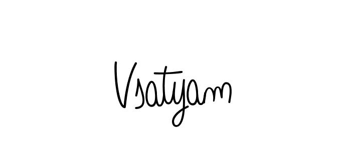 Angelique-Rose-font-FFP is a professional signature style that is perfect for those who want to add a touch of class to their signature. It is also a great choice for those who want to make their signature more unique. Get Vsatyam name to fancy signature for free. Vsatyam signature style 5 images and pictures png