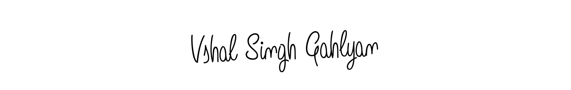 Make a beautiful signature design for name Vshal Singh Gahlyan. Use this online signature maker to create a handwritten signature for free. Vshal Singh Gahlyan signature style 5 images and pictures png