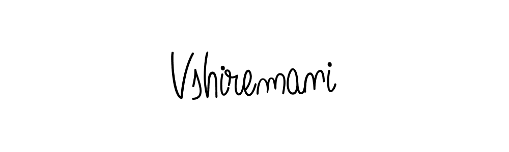 How to make Vshiremani signature? Angelique-Rose-font-FFP is a professional autograph style. Create handwritten signature for Vshiremani name. Vshiremani signature style 5 images and pictures png