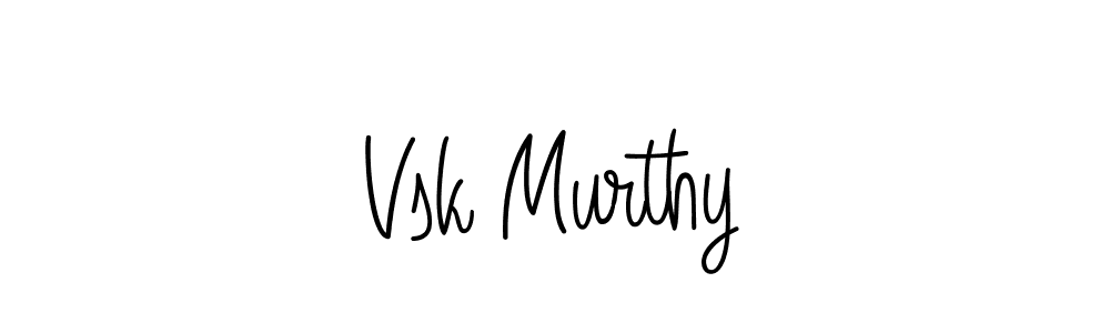 Make a beautiful signature design for name Vsk Murthy. Use this online signature maker to create a handwritten signature for free. Vsk Murthy signature style 5 images and pictures png