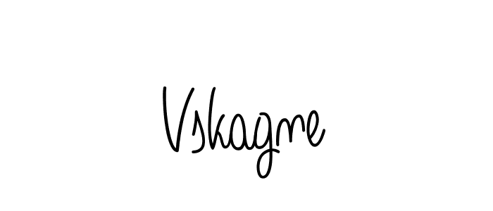 You should practise on your own different ways (Angelique-Rose-font-FFP) to write your name (Vskagne) in signature. don't let someone else do it for you. Vskagne signature style 5 images and pictures png