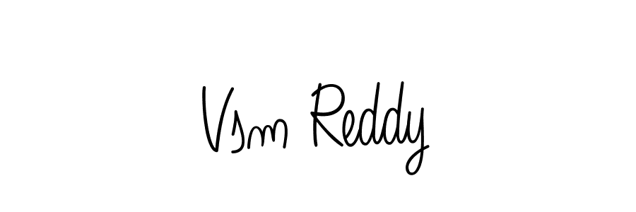 How to Draw Vsm Reddy signature style? Angelique-Rose-font-FFP is a latest design signature styles for name Vsm Reddy. Vsm Reddy signature style 5 images and pictures png