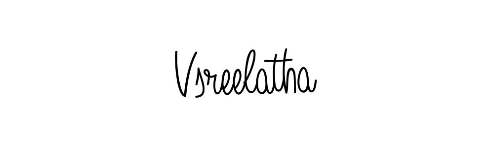 Create a beautiful signature design for name Vsreelatha. With this signature (Angelique-Rose-font-FFP) fonts, you can make a handwritten signature for free. Vsreelatha signature style 5 images and pictures png