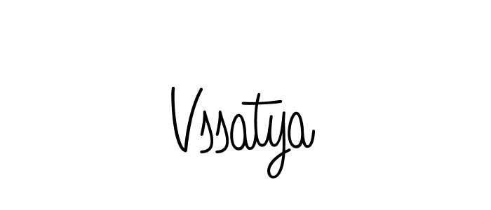 Make a beautiful signature design for name Vssatya. With this signature (Angelique-Rose-font-FFP) style, you can create a handwritten signature for free. Vssatya signature style 5 images and pictures png