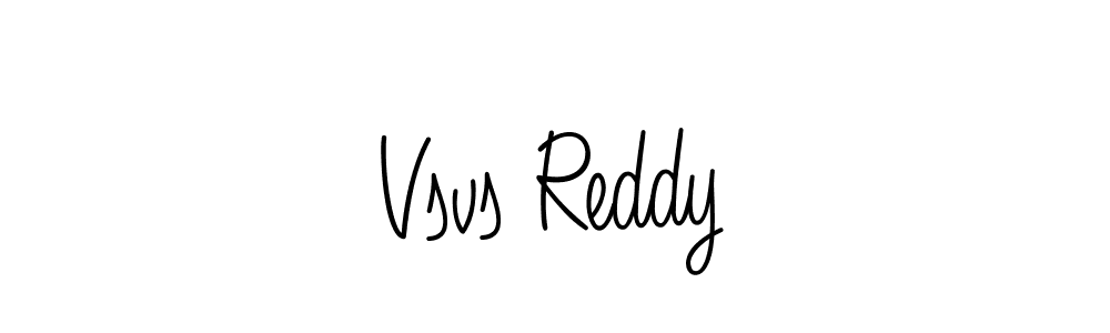 The best way (Angelique-Rose-font-FFP) to make a short signature is to pick only two or three words in your name. The name Vsvs Reddy include a total of six letters. For converting this name. Vsvs Reddy signature style 5 images and pictures png