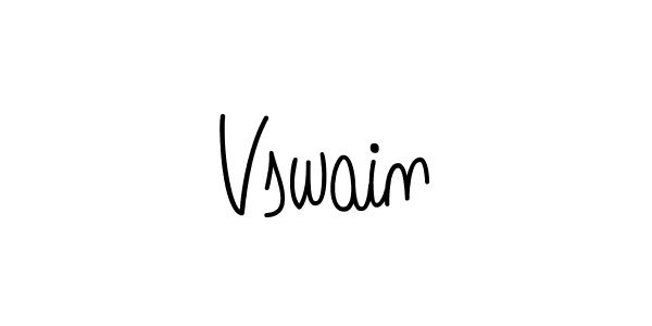 How to make Vswain signature? Angelique-Rose-font-FFP is a professional autograph style. Create handwritten signature for Vswain name. Vswain signature style 5 images and pictures png