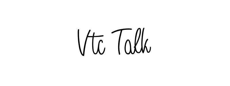 Also we have Vtc Talk name is the best signature style. Create professional handwritten signature collection using Angelique-Rose-font-FFP autograph style. Vtc Talk signature style 5 images and pictures png