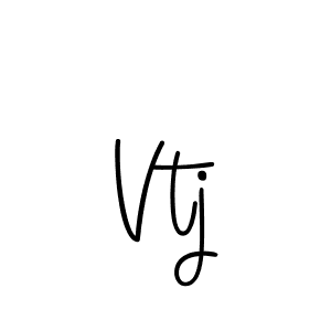 Vtj stylish signature style. Best Handwritten Sign (Angelique-Rose-font-FFP) for my name. Handwritten Signature Collection Ideas for my name Vtj. Vtj signature style 5 images and pictures png