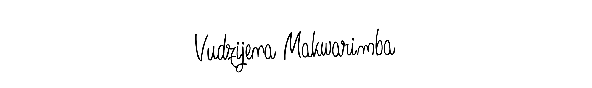 Vudzijena Makwarimba stylish signature style. Best Handwritten Sign (Angelique-Rose-font-FFP) for my name. Handwritten Signature Collection Ideas for my name Vudzijena Makwarimba. Vudzijena Makwarimba signature style 5 images and pictures png