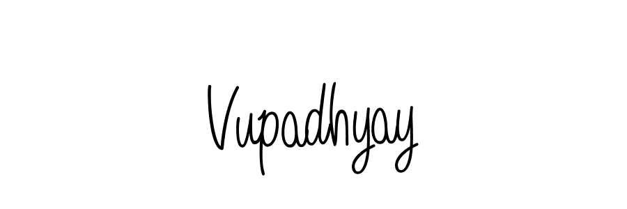 How to Draw Vupadhyay signature style? Angelique-Rose-font-FFP is a latest design signature styles for name Vupadhyay. Vupadhyay signature style 5 images and pictures png