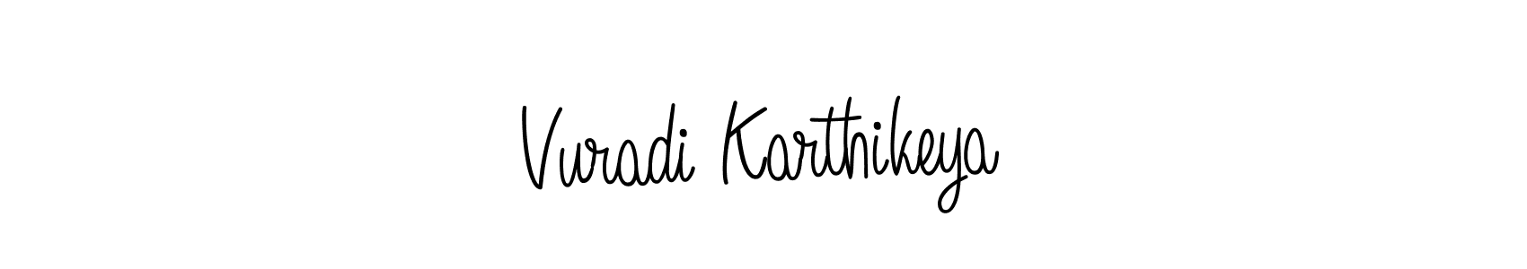 if you are searching for the best signature style for your name Vuradi Karthikeya. so please give up your signature search. here we have designed multiple signature styles  using Angelique-Rose-font-FFP. Vuradi Karthikeya signature style 5 images and pictures png