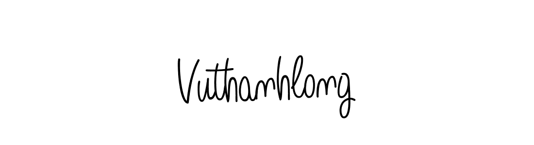 Design your own signature with our free online signature maker. With this signature software, you can create a handwritten (Angelique-Rose-font-FFP) signature for name Vuthanhlong. Vuthanhlong signature style 5 images and pictures png