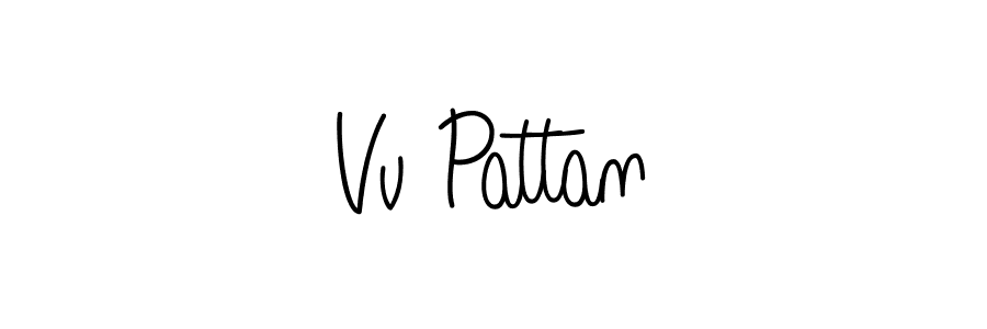 How to Draw Vv Pattan signature style? Angelique-Rose-font-FFP is a latest design signature styles for name Vv Pattan. Vv Pattan signature style 5 images and pictures png