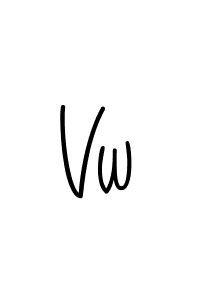 if you are searching for the best signature style for your name Vw. so please give up your signature search. here we have designed multiple signature styles  using Angelique-Rose-font-FFP. Vw signature style 5 images and pictures png