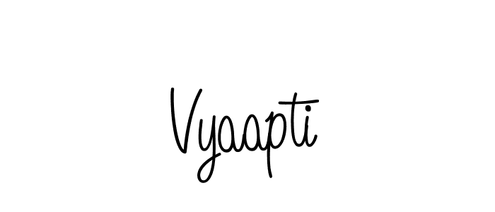 Vyaapti stylish signature style. Best Handwritten Sign (Angelique-Rose-font-FFP) for my name. Handwritten Signature Collection Ideas for my name Vyaapti. Vyaapti signature style 5 images and pictures png