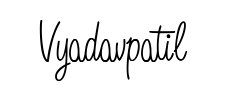 Elevate your brand with a stunning Vyadavpatil eSignature. The Angelique-Rose-font-FFP style provides a balanced, flowing aesthetic for everyday signing. Vyadavpatil signature style 5 images and pictures png