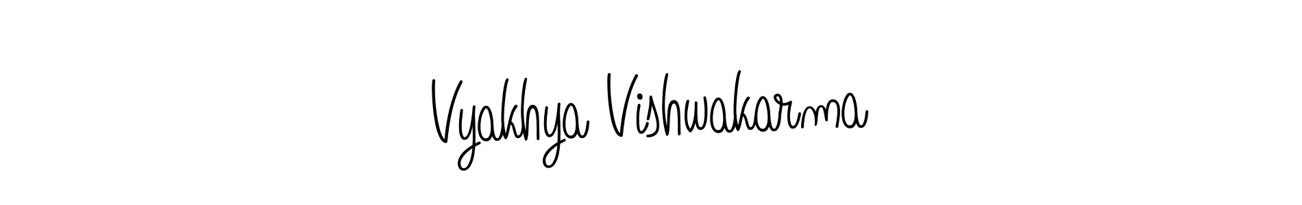 Similarly Angelique-Rose-font-FFP is the best handwritten signature design. Signature creator online .You can use it as an online autograph creator for name Vyakhya Vishwakarma. Vyakhya Vishwakarma signature style 5 images and pictures png