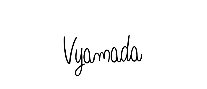 Also we have Vyamada name is the best signature style. Create professional handwritten signature collection using Angelique-Rose-font-FFP autograph style. Vyamada signature style 5 images and pictures png