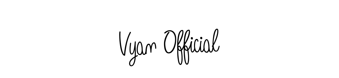 How to Draw Vyan Official signature style? Angelique-Rose-font-FFP is a latest design signature styles for name Vyan Official. Vyan Official signature style 5 images and pictures png
