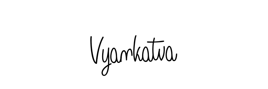 Use a signature maker to create a handwritten signature online. With this signature software, you can design (Angelique-Rose-font-FFP) your own signature for name Vyankatva. Vyankatva signature style 5 images and pictures png