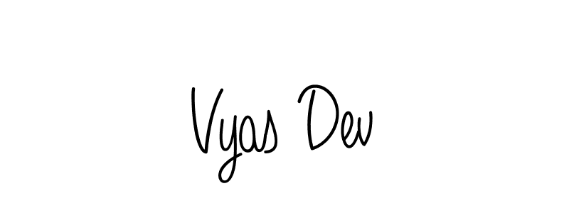 It looks lik you need a new signature style for name Vyas Dev. Design unique handwritten (Angelique-Rose-font-FFP) signature with our free signature maker in just a few clicks. Vyas Dev signature style 5 images and pictures png