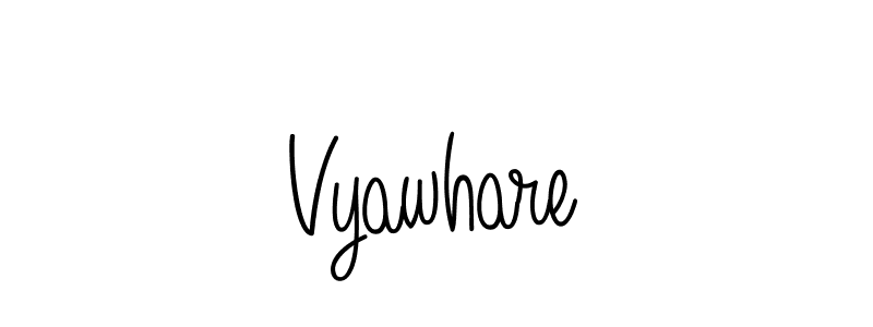 You should practise on your own different ways (Angelique-Rose-font-FFP) to write your name (Vyawhare) in signature. don't let someone else do it for you. Vyawhare signature style 5 images and pictures png