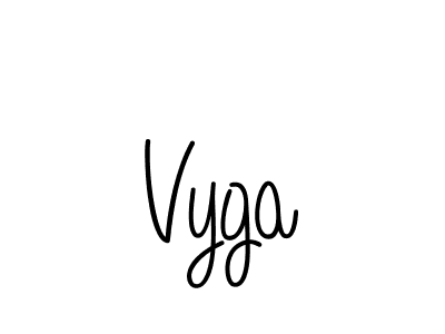 You should practise on your own different ways (Angelique-Rose-font-FFP) to write your name (Vyga) in signature. don't let someone else do it for you. Vyga signature style 5 images and pictures png