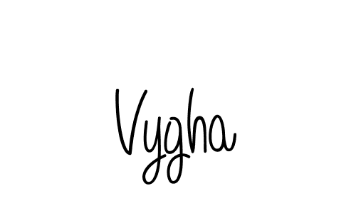 Vygha stylish signature style. Best Handwritten Sign (Angelique-Rose-font-FFP) for my name. Handwritten Signature Collection Ideas for my name Vygha. Vygha signature style 5 images and pictures png