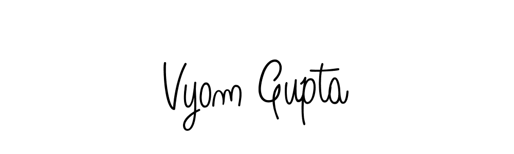 This is the best signature style for the Vyom Gupta name. Also you like these signature font (Angelique-Rose-font-FFP). Mix name signature. Vyom Gupta signature style 5 images and pictures png