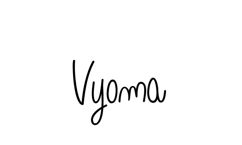 You should practise on your own different ways (Angelique-Rose-font-FFP) to write your name (Vyoma) in signature. don't let someone else do it for you. Vyoma signature style 5 images and pictures png