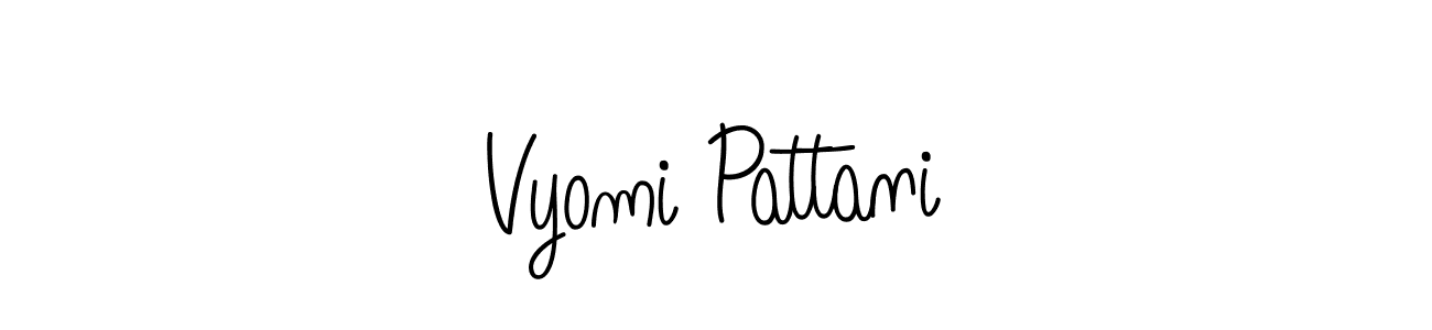 It looks lik you need a new signature style for name Vyomi Pattani. Design unique handwritten (Angelique-Rose-font-FFP) signature with our free signature maker in just a few clicks. Vyomi Pattani signature style 5 images and pictures png