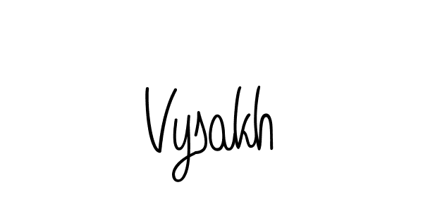 You should practise on your own different ways (Angelique-Rose-font-FFP) to write your name (Vysakh) in signature. don't let someone else do it for you. Vysakh signature style 5 images and pictures png