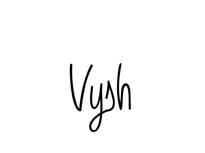 Make a beautiful signature design for name Vysh. With this signature (Angelique-Rose-font-FFP) style, you can create a handwritten signature for free. Vysh signature style 5 images and pictures png