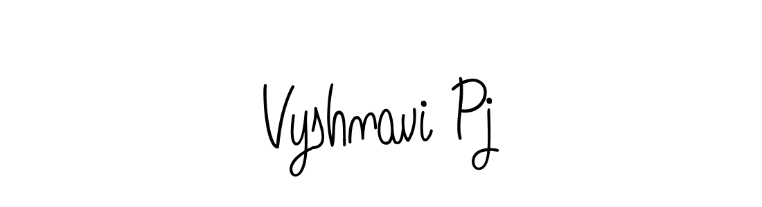 Design your own signature with our free online signature maker. With this signature software, you can create a handwritten (Angelique-Rose-font-FFP) signature for name Vyshnavi Pj. Vyshnavi Pj signature style 5 images and pictures png