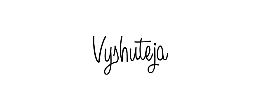Also we have Vyshuteja name is the best signature style. Create professional handwritten signature collection using Angelique-Rose-font-FFP autograph style. Vyshuteja signature style 5 images and pictures png