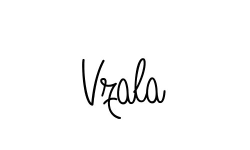 Vzala stylish signature style. Best Handwritten Sign (Angelique-Rose-font-FFP) for my name. Handwritten Signature Collection Ideas for my name Vzala. Vzala signature style 5 images and pictures png