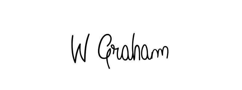 Design your own signature with our free online signature maker. With this signature software, you can create a handwritten (Angelique-Rose-font-FFP) signature for name W Graham. W Graham signature style 5 images and pictures png