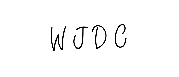 Use a signature maker to create a handwritten signature online. With this signature software, you can design (Angelique-Rose-font-FFP) your own signature for name W J D C. W J D C signature style 5 images and pictures png