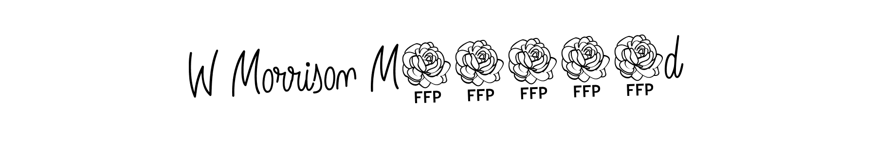 Design your own signature with our free online signature maker. With this signature software, you can create a handwritten (Angelique-Rose-font-FFP) signature for name W Morrison M82124d. W Morrison M82124d signature style 5 images and pictures png