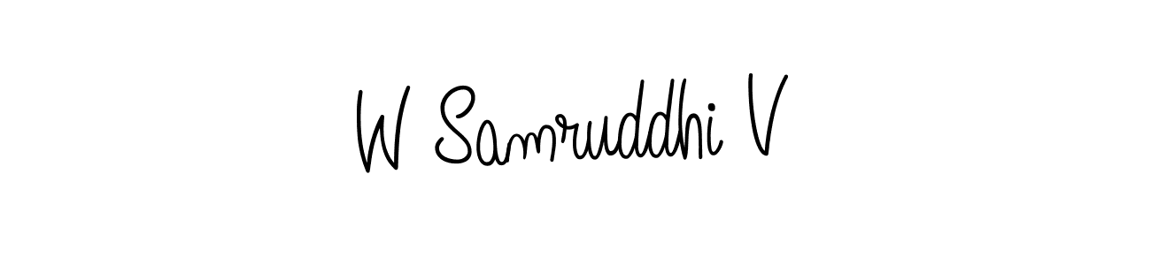 This is the best signature style for the W Samruddhi V name. Also you like these signature font (Angelique-Rose-font-FFP). Mix name signature. W Samruddhi V signature style 5 images and pictures png